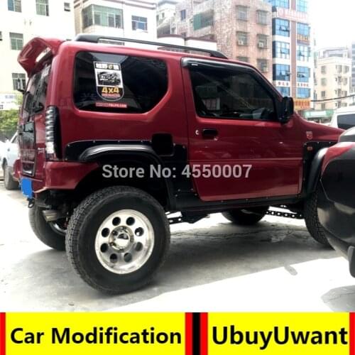 UBUYUWANT For Suzuki Jimny Spoiler 2007-2014 Spoiler ABS plastic Material Primer Color Car Rear Wing Color Rear Roof Lip Spoiler