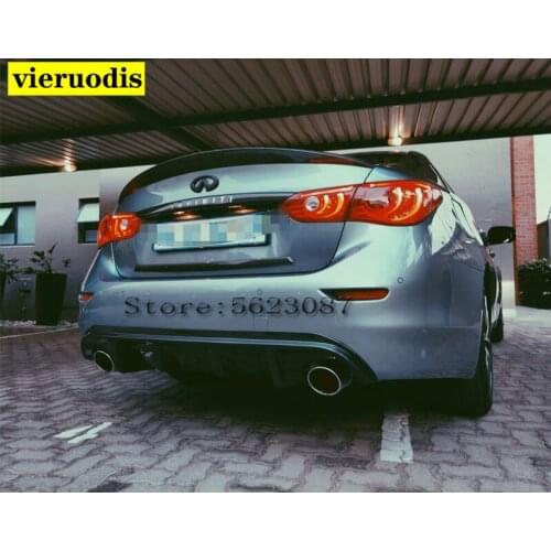 PSM Style Real Carbon Fiber Duckbill Car Rear Trunk Spoiler Wing Lip Big For Infiniti Q50 PSM Style 2014-2019 Wing Spoiler
