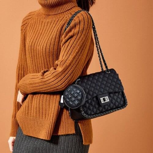 Bags for Women 2021 New Luxury Handbags Leather Bag Women Purses and Handbags Luxury Designer Cowhide Shoulder Bag Messenger Bag