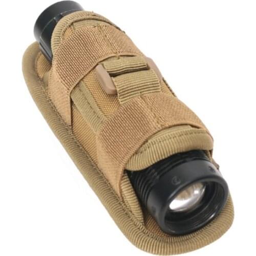 Tactical 360 Degrees Rotatable Flashlight Pouch Holster Torch Case For Belt Portable Torch Cover Holder Lighting Accessories