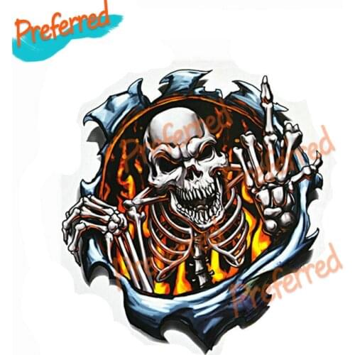 Vinyl Wolf Head Decals Skull Head Fire Flame Funny Eagle Clown for Motorcycle Car Door Stickers Tuning Laptop Trunk Decor