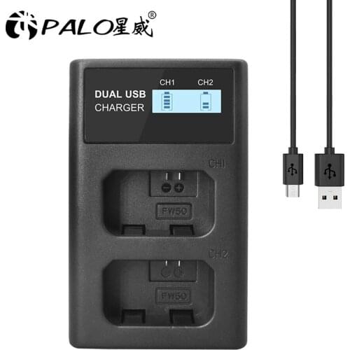 A55 Charger NP-FW50 NP FW50 NPFW50 USB battery Charger For Sony Alpha 7 a7 7R a7R 7S a7S a3000 a5000 a6000 NEX-5N 5C A55