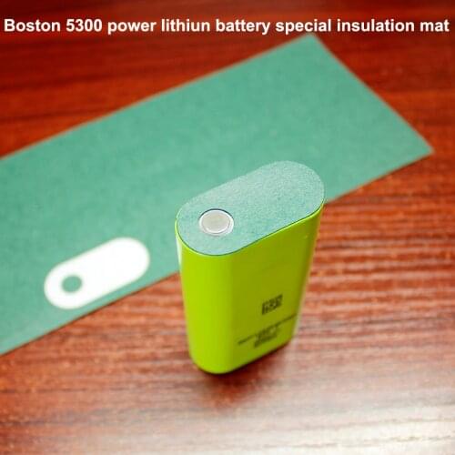 100pcs/lot Boston 5300 power lithium battery flat head special insulation mat meso mat 18650 battery green insulation mat