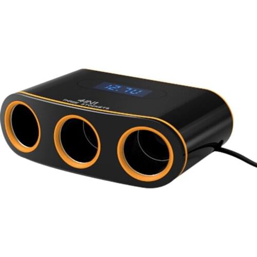 12V-24V Car Cigarette Lighter Socket Splitter Plug LED USB Charger Adapter QC3.0 120W Detection For Phone MP3 DVR Accessories