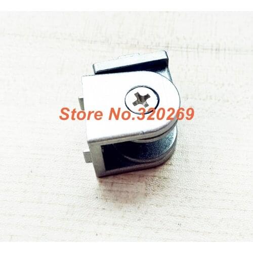 2020 Living Hinge Piece Aluminum Profile Fittings Right Angle Zinc Alloy Flexible Pivot Joint Connector