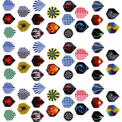 3 Sets (60 Pcs) Professional PET Dart Flights Cool Styles Standard Dart Flights Professional PET Darts Accessories