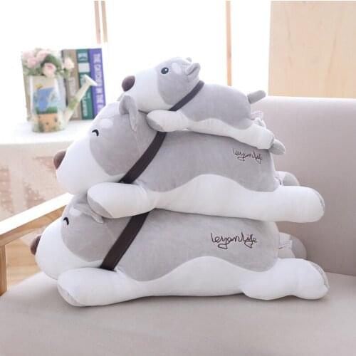 30/45/70cm cartton lying dog plush chair cushion home decoration child plush cushion
