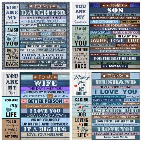 Letters 3D printing Carpets for To My Daughter/son/wife/Husband Christmas gift Rug Kids Bedroom play Mat Child Game Large Carpet