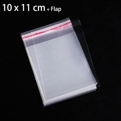 400 Pcs 10 x 11 cm CRYSTAL CLEAR CELLOPHANE BAG 3.94" x 4.33" Resealable Bakery Cookie Poly Cellophane Cello Bags