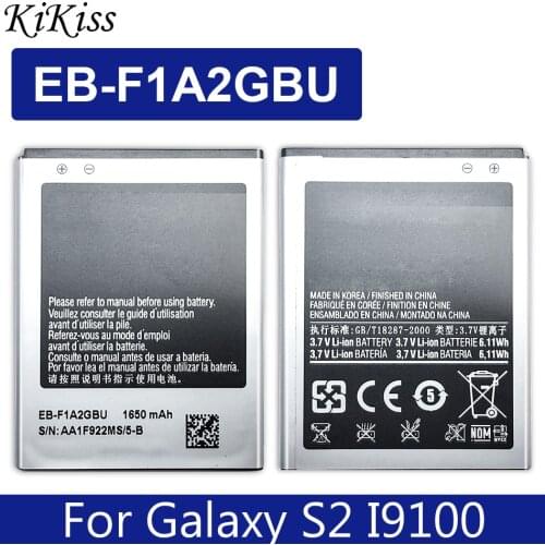 KiKiss 1650mAh Smart Phone Battery For Samsung Galaxy S2 I9100 I9103 I9105 I9100G I9108 I9050 S II EB F1A2GBU EB-F1A2GBU