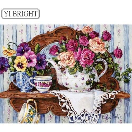 5D DIY Diamond Painting Flowers Accessories Full Drill Diamond Embroidery Bead Work Mosaic Rhinestone Factory Direct LK1