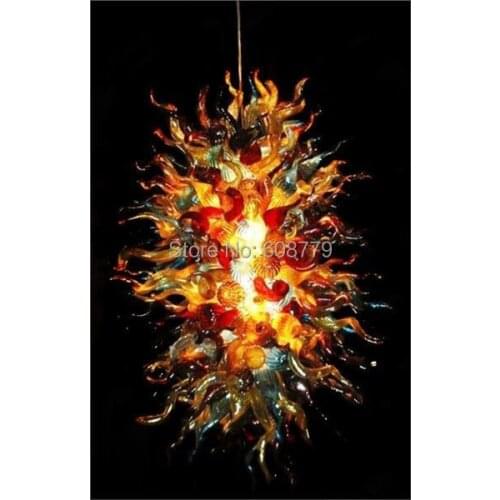Free Shipping Multi Colored Blown Glass Chandelier Crystals Parts