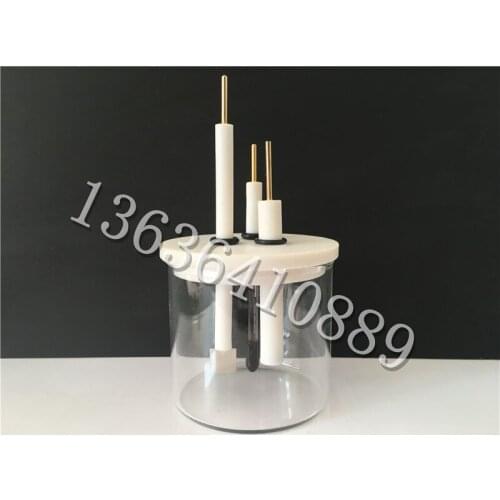 C002 ordinary cell, unsealed cell, three-electrode electrochemical cell, glass cell (complete set of three electrodes)