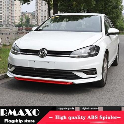 For GOLF ABS Rear Bumper Diffuser Protector For 2014-2017 Volkswagen GOLF 7.5 Body kit bumper rear Front shovel lip rear spoiler