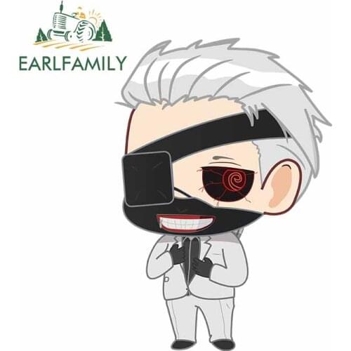 EARLFAMILY 13cm x 9.1cm For Tokyo Ghoul Body for Car Decal Occlusion Scratch Car Stickers Vinyl Material for SUV JDM ATV