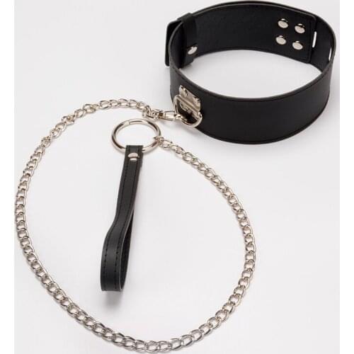 FX Sexy PU Leather Collar Traction Rope Adult Exotic Accessories Erotic Sex Toys Games Couples Woman BDSM Bondage Elastic Strap