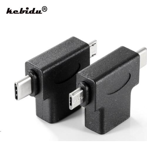 Kebidu USB 3.0 OTG Cable Adapter Micro USB Type C 3 in 1 Converter for Xiaomi Redmi 5 Plus Samsung Galaxy s8 for Huawei p20 pro