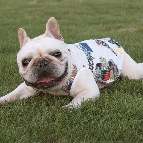 Summer Cool Mesh Vest for French Bulldog Pug Costume S-2XL PC1443