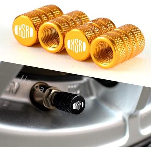 XSR Logo For YAMAHA XSR900 XSR700 XSR 700 900 Motorcycle CNC Aluminum Accessorie Wheel Tire Valve Stem Caps Airtight Covers