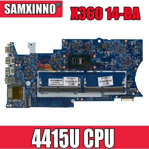 Laptop motherboard For HP Pavillion X360 14-BA Core SR348 Pentium 4415U Mainboard 927230-855 16872-1