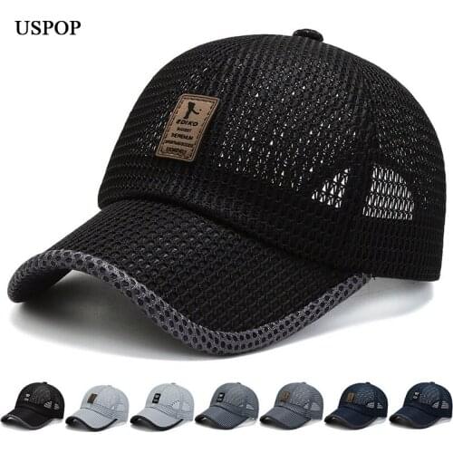 USPOP Summer caps mens cap breathable baseball caps adjustable visor cap