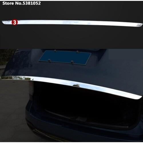 Stainless Steel Car Styling Back Door Tailgate Trim Strip 1Pcs for Subaru Forester 2019 2020 2021 Accessories