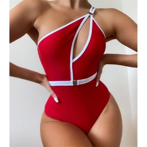 One Should Swimwear Women Push Up Solid High Waist Swimsuit Female One Piece Sexy Hollow Out Backless Swim Bathing Suit Biquini