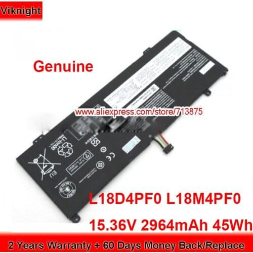 Genuine L18D4PF0 Battery L18M4PF0 for Lenovo THINKBOOK 13S L18C4PF0 5B10S73501 5B10S73500 15.36V 2964mAh 45Wh