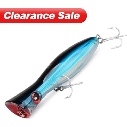 Topwater Popper Tuna Lures 160mm 200mm Fishing Lures Artificial Hard Bait Sea Fishing Tackle Wobbler Floating Peche