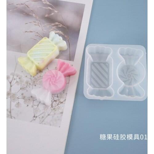 DIY Crystal Gutta Percha Mold Candy Soft Candy Homemade Food and Play Cake Cheese Cartoon Silicone Molds Resin Mold