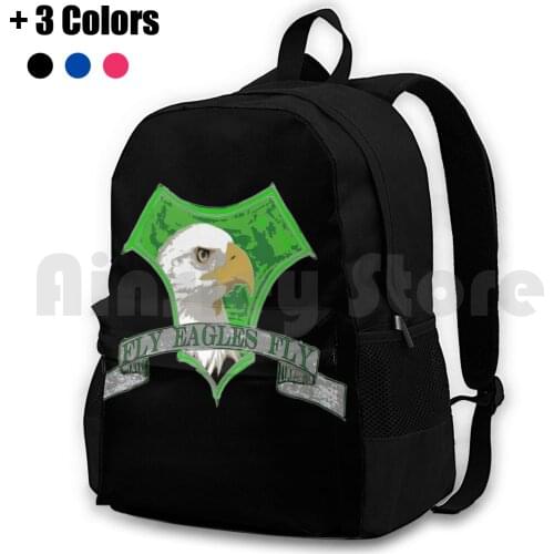 Fly Fly Outdoor Hiking Backpack Riding Climbing Sports Bag Philadelphia Philadelphia Football Philly Sports Fly Fly Fly Shield