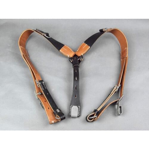 WWII Ww2 German Army Military Gear Leather Y Strap Load Bearing WORLD WAR II SOLDIER MILITARY