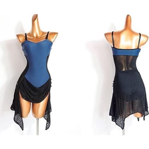 2021 Sexy Latin Dance Dress For Women Sling Practice Dress Female Adult Latin Dance Competition Dresses Performance Wear DN8450