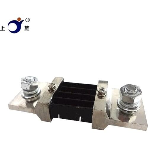 1Pcs FL-2 Shunt 60A 75A 100A 150A 200A 250A 300A 400A 500A 75mV Welding Machine Brass Resistor DC Shunts For Current Panel Meter