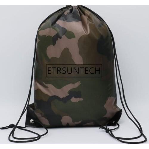 100pcs Multifunction Camouflage Travel Bag Kids Clothes Shoes Storage Bag School Drawstring Sport Backpacks Swim Bags