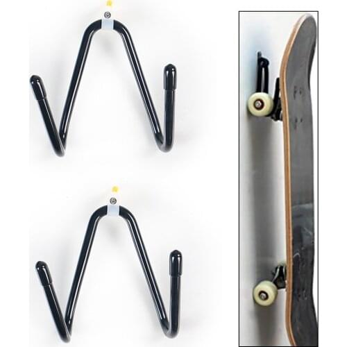 2pcs Skateboards Hook Adjustable Guitar Storage Hanger Aluminum Alloy V-shaped Storage Holder Mount Hanger Hooks For Skateboards