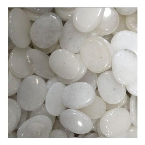 20 pcs black/white Natural Energy Massage Stone Set Hot SPA Rocks Basalt Stone 3*4cm Stone Therapy Pain Relief Health Care