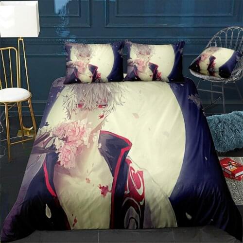 Gintama Duvet Cover Comfortable Quilt Home Decora Design Universal Bedding Set Bedclothes+Pillowcase 3pcs