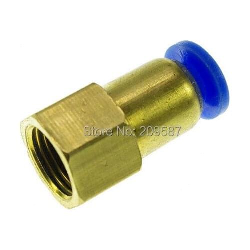 5pcs 6mm to 1/8' Pneumatic Connectors Female straight one-touch fittings BSPT