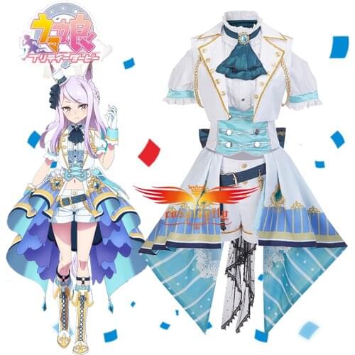 Anime Umamusume: Pretty Derby Mejiro McQueen Cosplay Costumes Adult Women Asian S-XXL Sexy High Low Dress Accessories Halloween