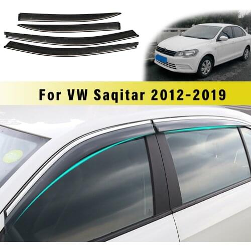 Car Styling Smoke Window Sun Rain Visor Deflector Guard For VW Sagitar 2012 2013 2014 2015 2016 2017 2018/2019 Accessorie