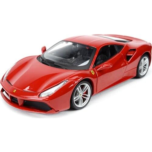 Bburago 1:24 Ferrari 488 GTB Sports Car Static Die Cast Vehicles Collectible Model Car Toys