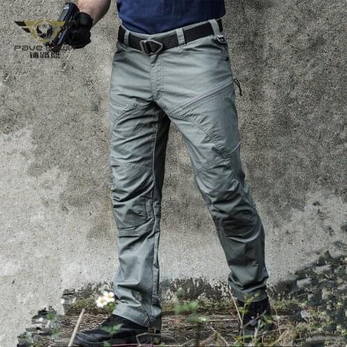 Military Tactical Cargo Pants Men Special Force Army Combat Pants SWAT Waterproof Large Multi Pocket Cotton Long Trousers S-2XL