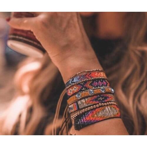 Colorful Miyuki Bracelet Set Fashion for Ladies Women Men Gift Party