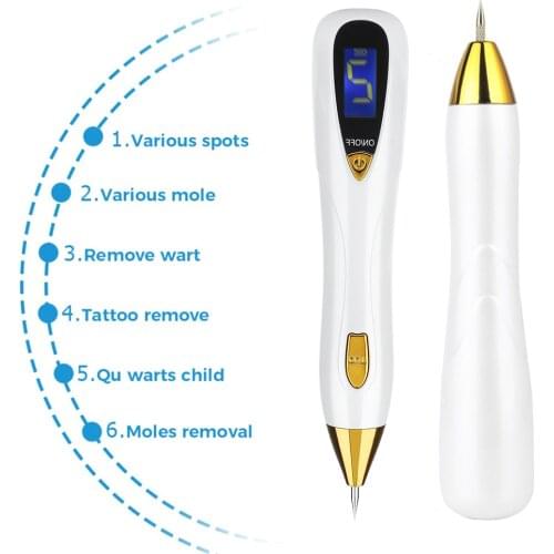 Laser Mole Removal Pen Wart Plasma Remover Tool Skin Care Corn Freckle Tag Nevus Sweep Spot Tattoo Electric Salon Beauty Machine