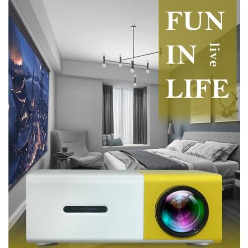 YG300 Mini Projector Led Home Theater Audio Media Game Projector Children Gift Video Player