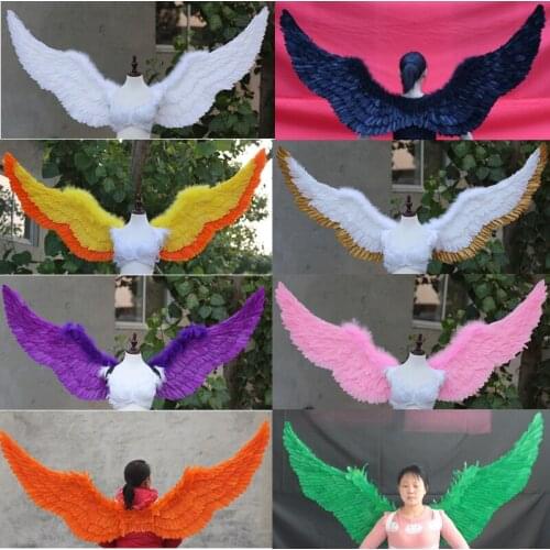 Fashion feather angel wing catwalk show prop Angel Feather wings Window prop underwear cosplay photography