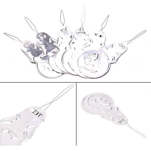 New Aluminum Cross Stitch Tool/simple Aluminum Leather Threading Device/needle Threader For Home Sewing