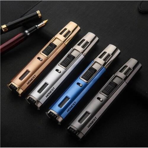 Original Honest Gas Lighter Windproof Double Flame Inflatable Outside Tool kitchen Accessories Cigar Lighter