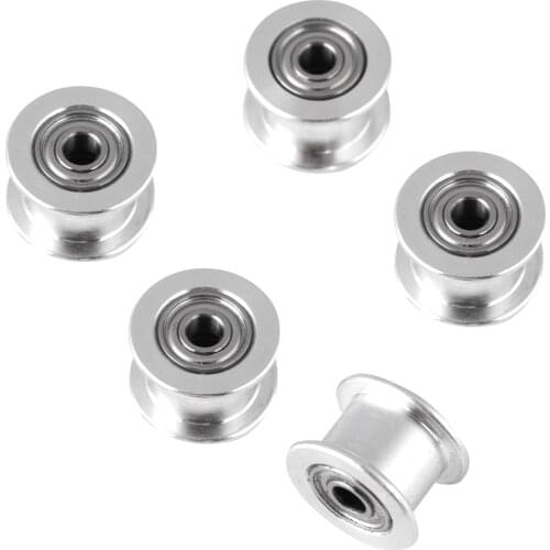 New 5pcs Belt Pulley Aluminum 2GT Belt Timing Pulley 3D Printer Accessory Pulleys Dropshipping